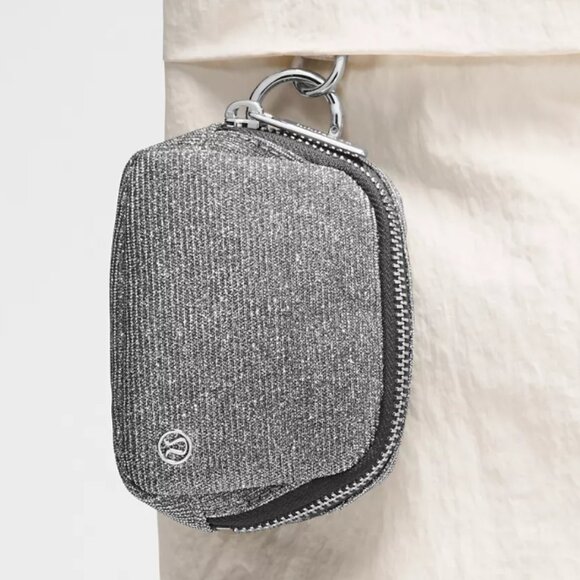 lululemon athletica Handbags - NEW** Lululemon Shimmering Glitter Graphite Silver Everywhere Nano Belt Bag